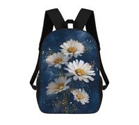 sinyumoney Glowing Daisy Bouquet Sacs À Dos Tendance Imprimés En 3D 17inch Sac D'école Décontracté Pour Enfants, Garçons, Élèves Du Primaire Et Du Collège