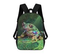 sinyumoney Glowing Forest Frogs Sac À Dos Scolaire Pour Enfants, Imprimé En 3D, Tendance Et Décontracté, Pour Garçons, Élèves Du Primaire Et Du Collège 17inch