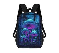 sinyumoney Glowing Forest Mushrooms Art Print Sacs À Dos Pour Enfants, Cartables 3D Personnalisés Pour Garçons Et Filles, Grands Sacs À Dos Scolaires Décontractés 17inch