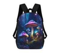 sinyumoney Glowing Forest Mushrooms Sac À Dos Scolaire Enfant Tendance Et Décontracté, Sac À Dos Imprimé En 3D Pour Garçon, Grand Sac À Dos 17inch