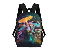 sinyumoney Glowing Forest Mushrooms Sacs À Dos Pour Enfants 17inch Sac À Dos Scolaire, Sac D'école Imprimé En 3D Pour Garçons, Élèves Du Primaire Et Du Collège