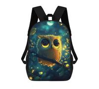 sinyumoney Glowing Forest Owl Sac À Dos En Peluche À Motif Dessin Animé, Sac À Dos 3D Pour Enfants, Idée Cadeau D'anniversaire Pour Garçons Et Filles 17inch