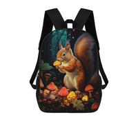 sinyumoney Glowing Forest Squirrel Sac À Dos Enfant, Cartable, Sacs À Dos Scolaires Imprimés En 3D Pour Élèves Du Primaire Et Du Collège, Cadeau D'anniversaire Pour Adolescents 17inch