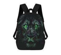 sinyumoney Glowing Green Lion Eyes Sac À Dos Enfant, Sac D'école, Sac À Dos Imprimé 3D Avec Motif De Dessin Animé, Grande Capacité, Pour Garçons Et Filles 17inch