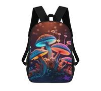 sinyumoney Glowing Mushrooms Fantasy Sacs À Dos Pour Enfants, Sac À Dos Scolaire Imprimé En 3D Pour Enfants, Sac À Dos De Voyage, Sac À Livres Pour Enfants 17inch Sac D'école