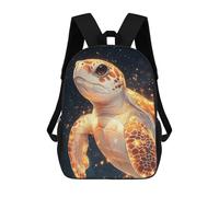 sinyumoney Glowing Sea Turtle Sac À Dos Scolaire Imprimé En 3D Pour Garçons Et Filles, Sac À Dos Pour Ordinateur Portable Pour Enfants/étudiants/adultes 17inch