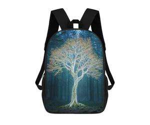 sinyumoney Glowing Tree in Forest Sacs À Dos Imprimés En 3D Pour Enfants, Sacs D'école Tendance Pour Garçons, Sacs De Voyage, Sacs Scolaires Pour Élèves Du Primaire 17inch