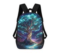 sinyumoney Glowing Tree in Night Sky Sacs À Dos Pour Enfants, Sac À Dos Scolaire Imprimé En 3D Pour Enfants, Sac À Dos De Voyage, Sac À Livres Pour Enfants 17inch Sac D'école