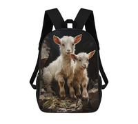 sinyumoney Goat Baby Goats Farm Sacs À Dos Pour Enfants, Cartables Imprimés En 3D, Sacs À Dos Pour Élèves Du Primaire Et Du Collège (garçons Et Filles) 17inch
