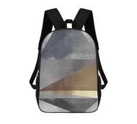 sinyumoney Gold And Silver Art 1 Sac À Dos Scolaire Pour Adolescents, Imprimé En 3D, Ajustable, À Poches Tendance, Pour Enfants, Garçons, Filles, Étudiants Et Adolescents 17inch