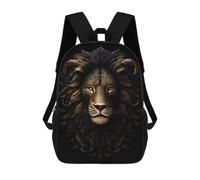 sinyumoney Gold Dark Lion Sac À Dos, Cartable Imprimé En 3D, Sac À Goûter, Sac À Dos De Voyage, Sac À Dos Entre Amis, Sac À Dos Scolaire Pour Filles Et Garçons 17inch