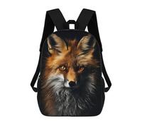 sinyumoney Gold Dark Red Fox Sac À Dos Imprimé En 3D, Sac D'école Décontracté Et Tendance Pour Enfants, Sac D'école Pour Garçons, Collégiens 17inch