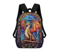 sinyumoney Gold Textra Dragon Sac À Dos Enfant, Sac D'école, Sac À Dos Imprimé 3D Avec Motif De Dessin Animé, Grande Capacité, Pour Garçons Et Filles 17inch