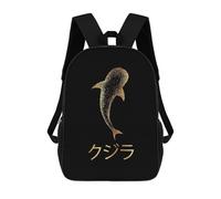 sinyumoney Gold Whale Japanese 11 Sacs À Dos Pour Enfants, Sac D'école Imprimé En 3D, Cartable Pour Enfants, Sac De Voyage, Sac À Dos Garçon Fille, Sac D'école Pour Enfants 17inch