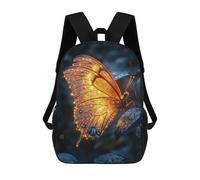 sinyumoney Golden Butterfly Sacs À Dos Pour Enfants, Cartables, Sacs À Dos Scolaires Imprimés En 3D, Sacs À Dos De Voyage Tendance Pour Enfants (primaire, Collège) 17inch