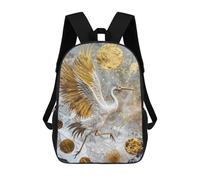 sinyumoney Golden Crane Majesty Sac À Dos Scolaire, Sac D'affaires Résistant Pour Ordinateur Portable Pour Hommes, Femmes Et Adolescents 17inch