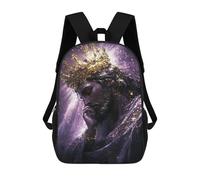 sinyumoney Golden Crowned Majesty Art Print Sac À Dos Scolaire, Sac À Dos Professionnel, Sac À Dos Imperméable Pour Le Camping, Les Aventures En Plein Air Et Les Voyages Quotidiens 17inch