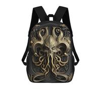 sinyumoney Golden Cthulhu Monarch Sacs À Dos Pour Enfants, Sac À Dos Scolaire Imprimé En 3D Pour Enfants, Sac À Dos De Voyage, Sac À Livres Pour Enfants 17inch Sac D'école