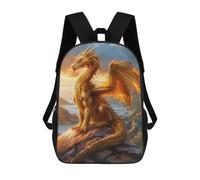 sinyumoney Golden Dragon at Sunset Sacs À Dos Scolaires Pour Enfants, Cartables Imprimés En 3D, Sacs D'école Tendance Pour Garçons, Élèves Du Primaire Et Du Collège 17inch