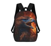 sinyumoney Golden Eagle Portrait Sac À Dos Enfant, Sac D'école, Sac À Dos Imprimé 3D Avec Motif De Dessin Animé, Grande Capacité, Pour Garçons Et Filles 17inch
