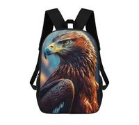sinyumoney Golden Eagle Portrait Sac À Dos Scolaire Pour Enfants, Imprimé En 3D, Sac À Dos Tendance Pour Garçons, Élèves Du Primaire Et Du Collège 17inch