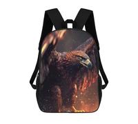 sinyumoney Golden Eagle Soaring Sacs À Dos Imprimés En 3D Pour Enfants, Sacs D'école Tendance Pour Garçons, Sacs De Voyage, Sacs Scolaires Pour Élèves Du Primaire 17inch