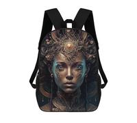 sinyumoney Golden Fantasy Portrait Sacs À Dos Pour Enfants, Sac D'école Imprimé En 3D, Cartable Pour Enfants, Sac De Voyage, Sac À Dos Garçon Fille, Sac D'école Pour Enfants 17inch