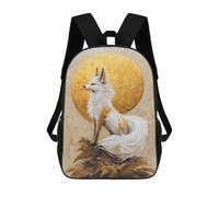 sinyumoney Golden Fox Painting Sac À Dos, Cartable Imprimé En 3D, Sac À Goûter, Sac À Dos De Voyage, Sac À Dos Entre Amis, Sac À Dos Scolaire Pour Filles Et Garçons 17inch