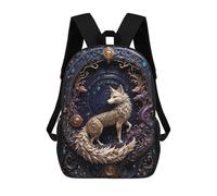 sinyumoney Golden Fox Steampunk Sac À Dos Scolaire Pour Filles Et Garçons, Grand Sac À Dos Léger Pour Enfants Et Étudiants 17inch