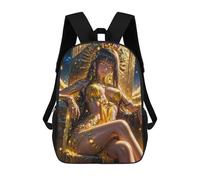 sinyumoney Golden Goddess Throne Sacs À Dos Décontractés Pour Enfants, Sacs D'école Pour Adolescents, Filles Et Garçons, Sacs À Dos Pour Livres 17inch