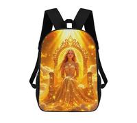 sinyumoney Golden Goddess Throne Sacs À Dos Pour Enfants 17inch Sac À Dos Scolaire, Sac D'école Imprimé En 3D Pour Garçons, Élèves Du Primaire Et Du Collège