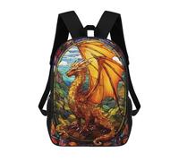 sinyumoney Golden Heaven Elder Dragon Sac À Dos Enfant Tendance Et Amusant, Sac À Dos Pour Garçons Et Adolescents, Sac D'école Imprimé En 3D Pour Garçons 17inch