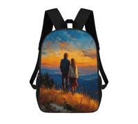 sinyumoney Golden Horizon - Together Beyond The Silence Sacs À Dos Scolaires Pour Enfants, Sac D'école Imprimé En 3D Pour Garçons, Élèves Du Primaire Et Du Collège 17inch