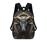 sinyumoney Golden Horned Majesty Sac À Dos Enfant, Cartable, Sac D'école, Motif Dessin Animé 3D, Sac Pour Ordinateur Portable, Pour Garçons Et Filles 17inch