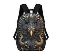 sinyumoney Golden King Phoenix 17inch Sacs À Dos Scolaires Imprimés En 3D - Sacs À Dos Tendance Pour Garçons Du Primaire Et Du Collège
