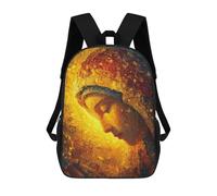 sinyumoney Golden Light Portrait Painting Sac À Dos Scolaire/secondaire/décontracté/voyage Pour Adolescents (filles, Garçons, Femmes, Hommes) 17inch