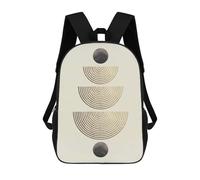 sinyumoney Golden Lines 04 Sac À Dos Scolaire Imprimé En 3D Pour Garçons Et Filles, Sac À Dos Pour Ordinateur Portable Pour Enfants/étudiants/adultes 17inch