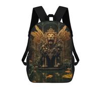sinyumoney Golden Lion Magic Gate Sac À Dos Pour Garçons Et Adolescents, Sacs À Dos Pour Filles, Sacs À Dos Pour Tout-petits, Sacs À Livres Pour L'école Primaire Et Le Collège 17inch