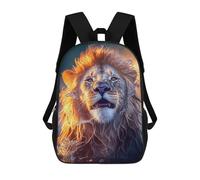 sinyumoney Golden Lion's Majesty -1 Sacs À Dos Décontractés Pour Enfants, Sacs D'école Pour Adolescents, Filles Et Garçons, Sacs À Dos Pour Livres 17inch