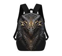 sinyumoney Golden Lord Elder Dragon Art Decoration Sacs À Dos Pour Enfants, Sac À Dos Scolaire Imprimé En 3D Pour Enfants, Sac À Dos De Voyage, Sac À Livres Pour Enfants 17inch Sac D'école