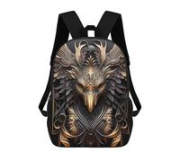 sinyumoney Golden Phoenix God Sac À Dos Scolaire Imprimé En 3D, Sac À Dos Décontracté Pour Enfants, Sac D'école Imprimé En 3D Pour Garçons, Primaire Et Collège 17inch