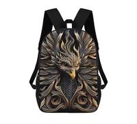 sinyumoney Golden Queen Phoenix 17inch Sacs À Dos Scolaires Imprimés En 3D - Sacs À Dos Tendance Pour Garçons Du Primaire Et Du Collège