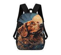 sinyumoney Golden Retriever Dog Sacs À Dos Pour Enfants, Cartables Imprimés En 3D, Sacs À Dos Pour Élèves Du Primaire Et Du Collège, Garçons Et Filles 17inch