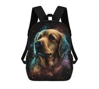 sinyumoney Golden Retriever Galaxy Art Print -1 Sac À Dos Imprimé En 3D, Sac D'école Décontracté Et Tendance Pour Enfants, Sac D'école Pour Garçons, Collégiens 17inch