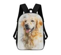 sinyumoney Golden Retriever Watercolor Art Print-2 Sac À Dos Scolaire Imprimé En 3D Pour Enfants, Sac À Dos De Voyage, Sac Tendance Et Décontracté Pour Écoliers 17inch