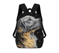 sinyumoney Golden Retriever with Glowing Vines Sacs À Dos Imprimés En 3D Pour Enfants, Sacs D'école Tendance Pour Garçons, Sacs De Voyage, Sacs Scolaires Pour Élèves Du Primaire 17inch