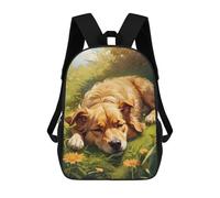 sinyumoney Golden Retrievers Dream Sac À Dos Scolaire Imprimé En 3D Pour Garçons Et Filles, Sac À Dos Pour Ordinateur Portable Pour Enfants/étudiants/adultes 17inch