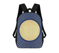 sinyumoney Golden Sun I Sacs À Dos Pour Enfants, Sac À Dos Scolaire, Sac À Dos Imprimé En 3D Pour Enfants, Sac À Dos De Voyage, Sac À Livres, Sac D'école Pour Enfants 17inch