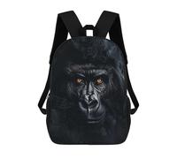 sinyumoney Gorilla in Black Smoke Sacs À Dos Imprimés En 3D Pour Enfants, Sacs D'école Tendance Pour Garçons, Sacs De Voyage, Sacs Scolaires Pour Élèves Du Primaire 17inch