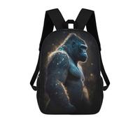 sinyumoney Gorilla in Cosmic Light Sacs À Dos Scolaires Pour Enfants, Sac D'école Imprimé En 3D Pour Garçons, Élèves Du Primaire Et Du Collège 17inch